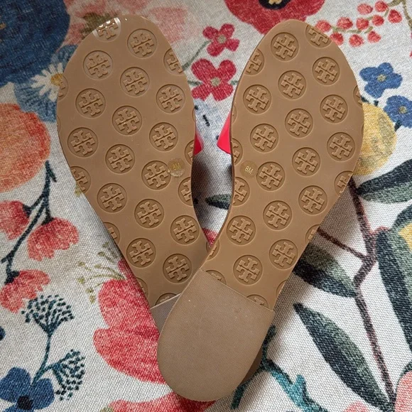 Tory Burch Miller NWOT slide sandal pink gold patent leather summer spring - Picture 3 of 10